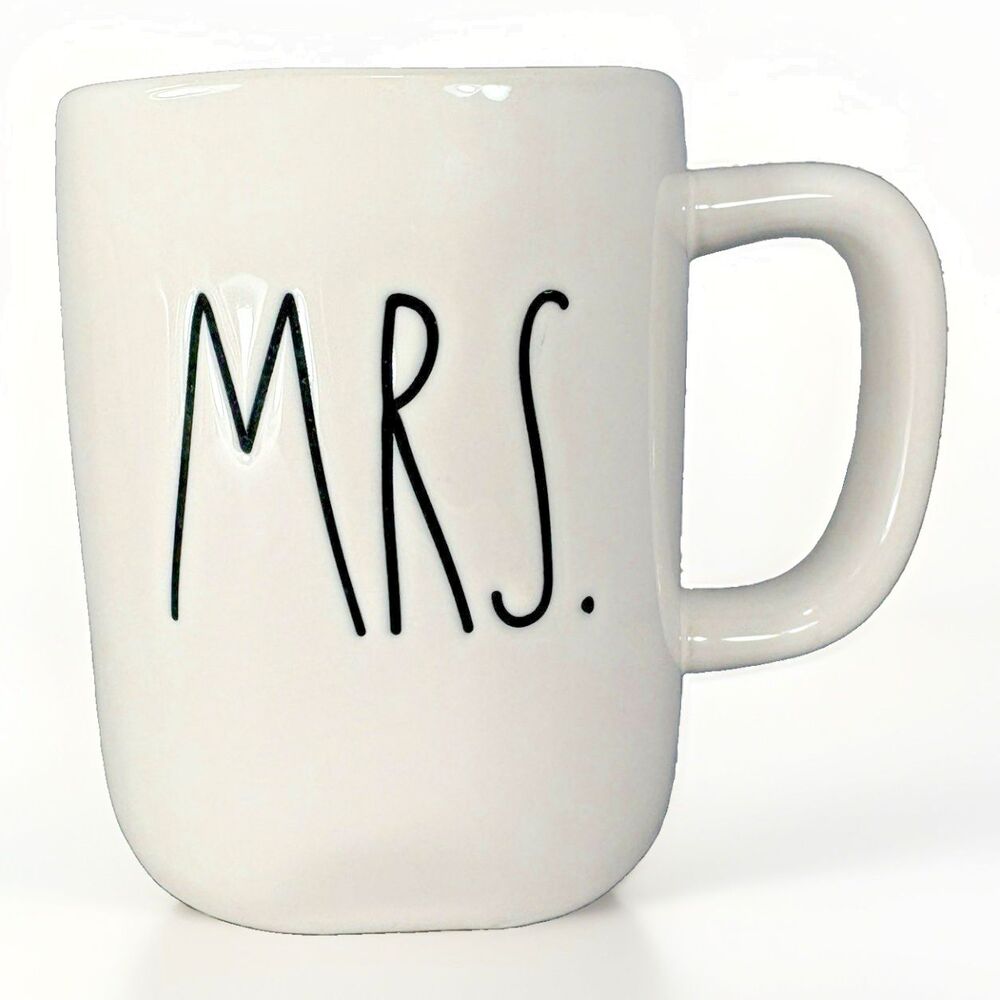Rae Dunn MRS. Coffee Mug White LL Artisan Collection by Magenta